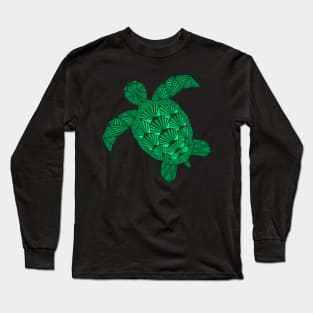 Art Deco Turtle Long Sleeve T-Shirt